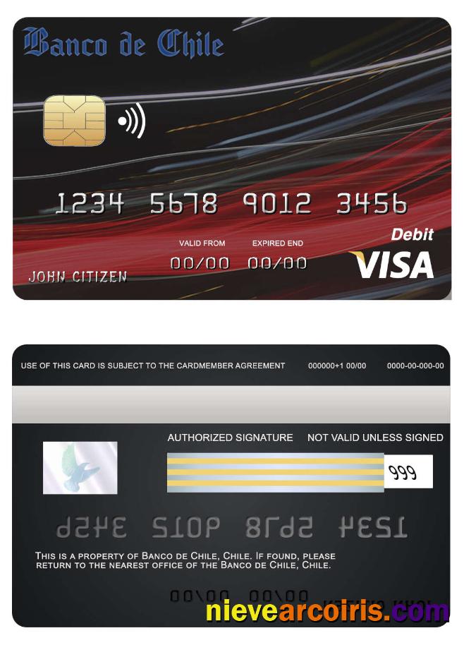 chile Banco de Chile bank visa card